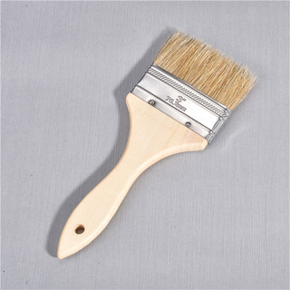 Impugnatura in legno marrone setole puro manico in legno senza pittura pennello