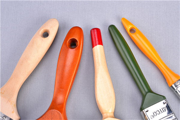 Pennello in legno sintetico per parasole sintetico a spirale a doppio colore da 3 pollici